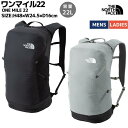 ザ・ノース・フェイス THE NORTH FACE 【正規取扱店】ONE MILE 22 ワンマイル22 ユニセックス デイパック ブラック グレー カジュアル ランニング バッグ リュック 中型 バックパック NM62460 K IG(4)