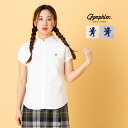 ジムフレックス GYMPHLEX フレンチスリーブシャツ 半袖ボタンダウンシャツ レディース オールシーズン 無地 コットン 綿 カジュアル 半袖 シャツ ワンポイント 袖短め GY-B0242SOX