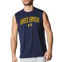 アンダーアーマー UNDER ARMOUR UAテック グラフィック スリーブレス シャツ メンズ 春 夏 ネイビー 紺 スポーツ トレーニング タンクトップ 6001541-410