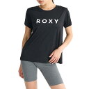 ロキシー ROXY SIMPLICITY OF LIVING シンプリシティ オブ リビング レディース 春 夏 水陸両用 速乾 ブラック 黒 スポーツ フィットネス 半袖 Tシャツ RST251540-BLK(4)