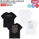 チャムス CHUMS Running Heart Beat T-Shirt ランニングハートビートTシャツ レディース 春 夏 ブラック ホワイト スポーツ フィットネス アウトドア カジュアル 半袖 抗菌防臭 UVカット 吸水速乾 反射 CH11-2496(4)
