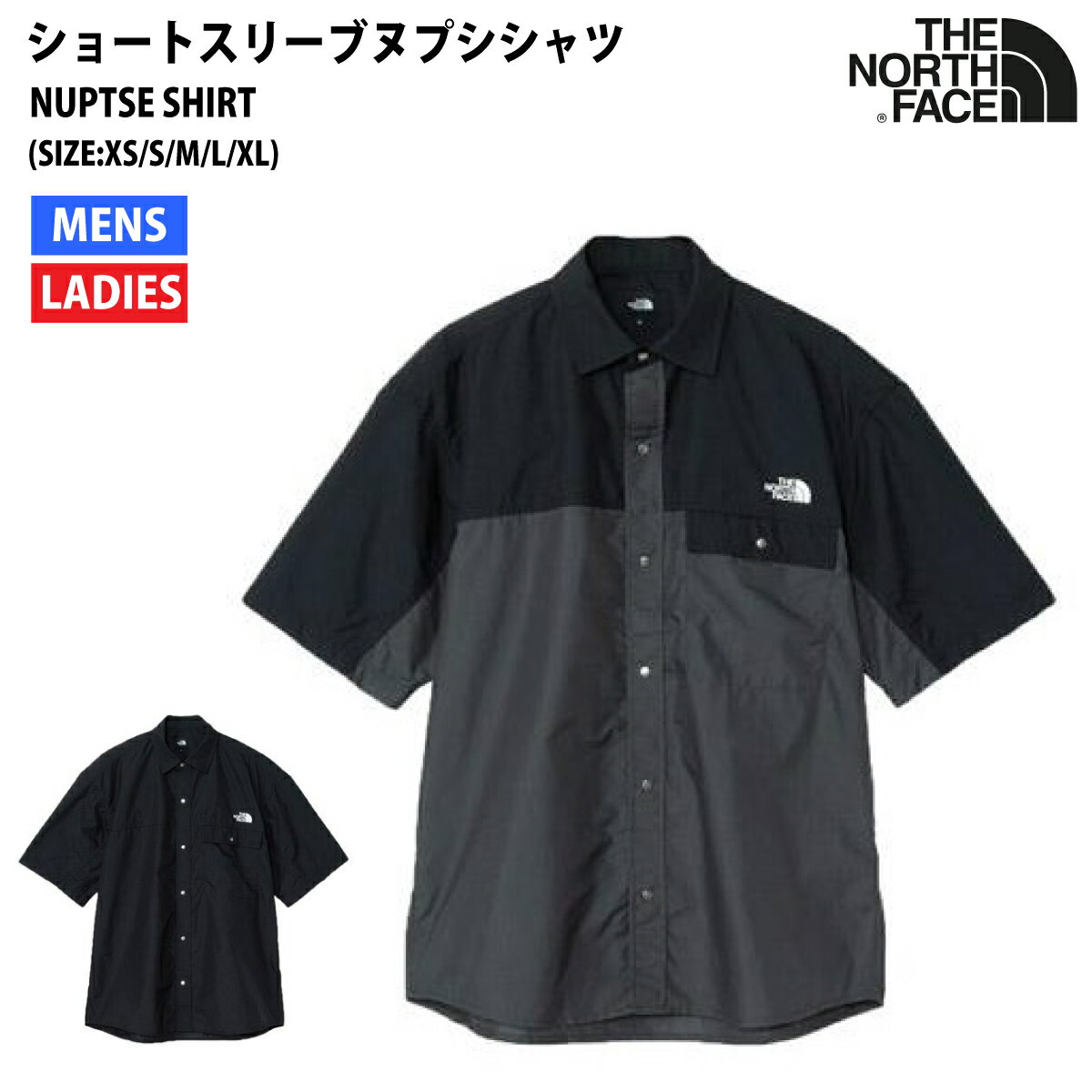 ザ・ノース・フェイス THE NORTH FACE S/S NUPTSE SHIRT ショートスリーブヌプシシャツ はっ水 カジュアル シャツ NR22552 BA K