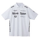 ムーブスポーツ MOVESPORT SUNSCREEN サンスクリーン ミニ鹿の子 ポロシャツ メンズ 春 夏 ホワイト 白 スポーツ トレーニング 半袖 ポロ...