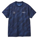 ムーブスポーツ MOVESPORT 総柄ジャガード 半袖シャツ メンズ 春 夏 ネイビー 紺 スポーツ トレーニング 半袖 Tシャツ ST5SHT03M-NV0...