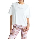 ロキシー ROXY TREAUSRE YOURSELF トレジャー ユアセルフ レディース 春 夏 水陸両用 速乾 ホワイト 白 スポーツ フィットネス 半袖 Tシャツ RST252563-WHT(4)
