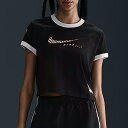 ナイキ NIKE スポーツウェア クラブ ショートスリーブ Tシャツ レディース 春 夏 コットン 綿 ブラック 黒 スポーツ フィットネス 半袖 Tシャツ HQ1708-010