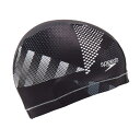 スピード speedo Triangle Tricot Cap トライアングルトリコットキャップ ユニセックス ブラック 黒 グレー 灰色 水泳 スイム キャップ 帽子 SE12510-K(4)