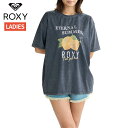 ロキシー ROXY SQUEEZE THE DAY スクイーズ ザ デイ 半袖ラッシュガード ヴィンテージ風加工 レディース ブラック 黒 水泳 スイム 海水浴 ラッシュガード RLY252019-BBK