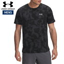アンダーアーマー UNDER ARMOUR UAローンチ プリント ショートスリーブ Tシャツ メンズ 春 夏 ブラック 黒 スポーツ トレーニング 半袖 Tシャツ 6006110-016