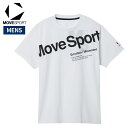 ムーブスポーツ MOVESPORT シャドーメッシュ 半袖シャツ メンズ 春 夏 ホワイト 白 スポーツ トレーニング 半袖 Tシャツ ST5FHT02M-WH00