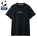 ムーブスポーツ MOVESPORT ミニリップ 半袖シャツ メンズ 春 夏 ネイビー 紺 スポーツ トレーニング 半袖 Tシャツ ST5FHT03M-NV00