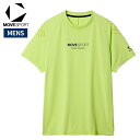 ムーブスポーツ MOVESPORT ミニリップ 半袖シャツ メンズ 春 夏 イエロー 黄色 スポーツ トレーニング 半袖 Tシャツ ST5FHT03M-YL00