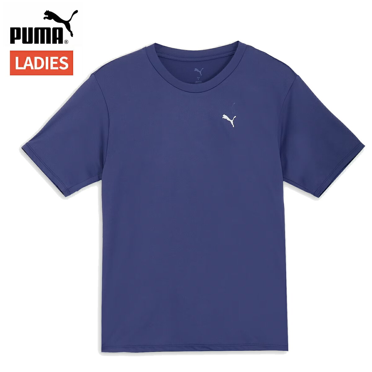 プーマ PUMA TAD ベーシック 半袖 Tシャツ レディース 春 夏 ブルー 青 スポーツ フィットネス 半袖 Tシャツ 527034-46