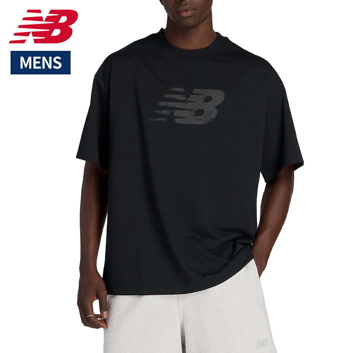 ニューバランス NEW BALANCE T-Shirt Tシャツ メンズ 春 夏 ブラック 黒 スポーツ トレーニング 半袖 Tシャツ AMT53171-BK