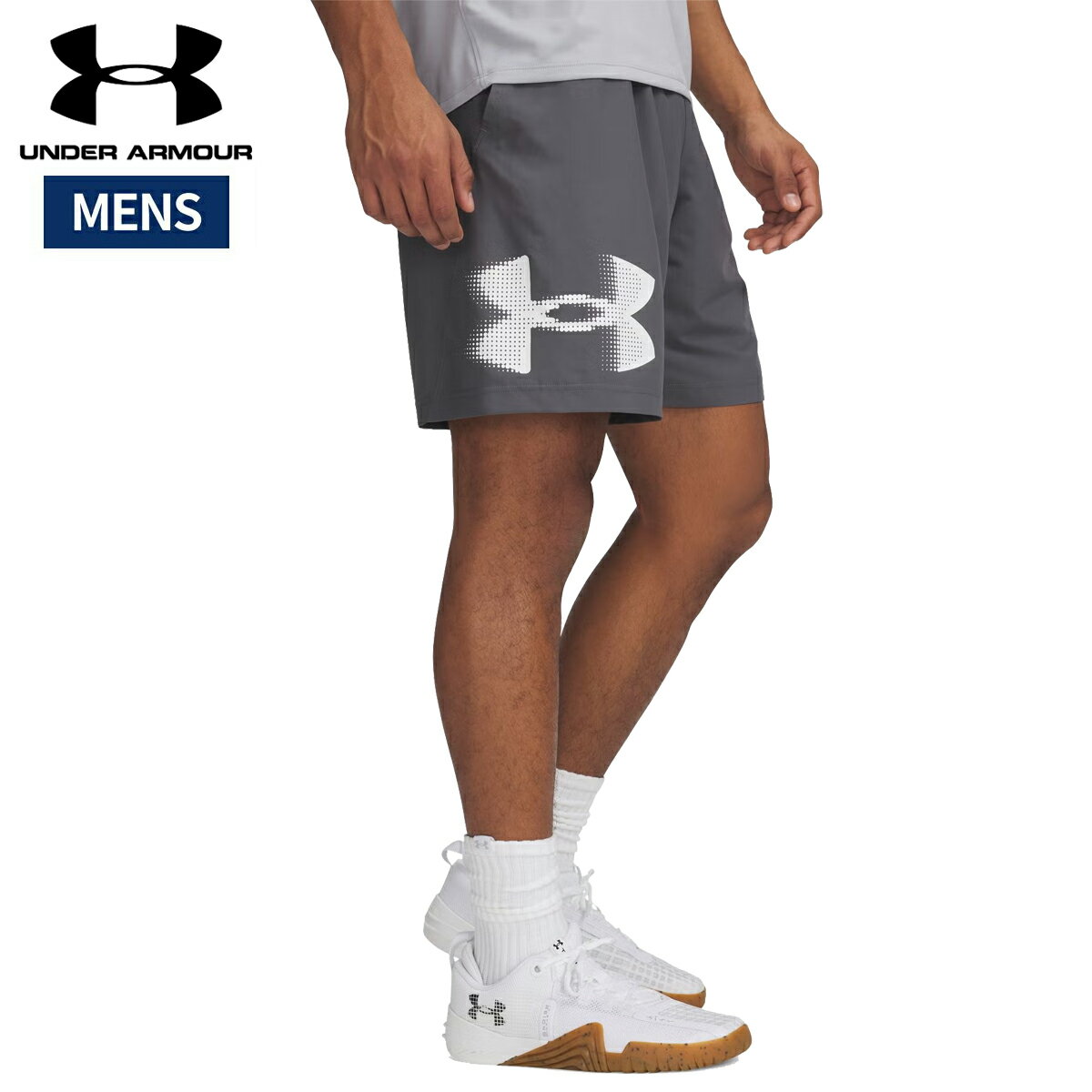 アンダーアーマー UNDER ARMOUR UAテック ウーブン グラフィック ショーツ メンズ 春 夏 グレー 灰色 スポーツ トレーニング ハーフ パンツ 1390046-025