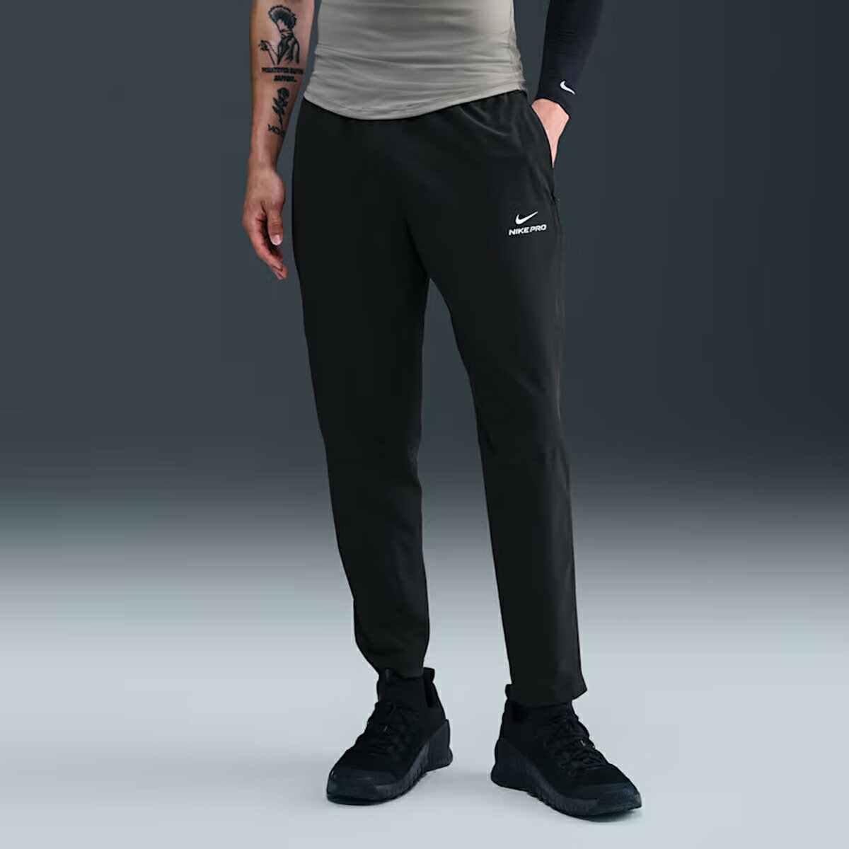 ナイキ NIKE プロ Dri-FIT トレーニング パンツ メンズ ブラック 黒 スポーツ トレーニング ロング パンツ HV0425-010