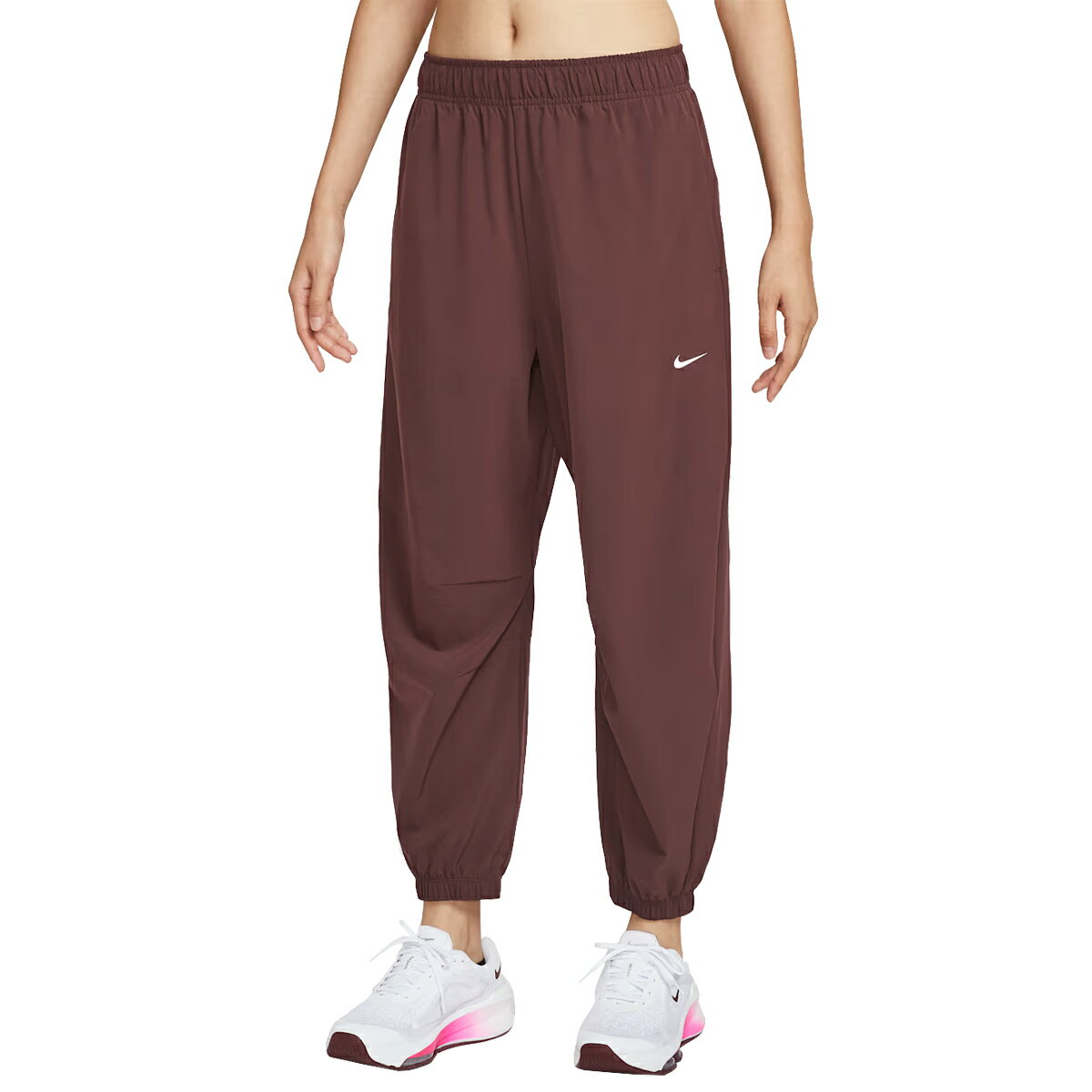 ナイキ NIKE ワン レペル ハイウエスト ウーブン パンツ レディース ワインレッド えんじ色 スポーツ ..