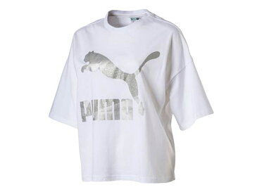 プーマ：【レディース】GLAM オーバーサイズ Tシャツ【PUMA カジュアル 半袖 シャツ】【あす楽_土曜営業】【あす楽_日曜営業】