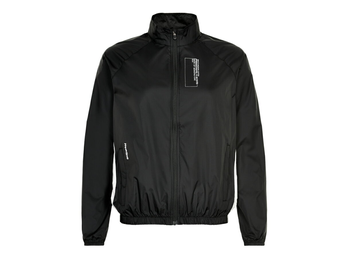 ニューライン：【レディース】ブラック トラック ジャケット【newline BLACK TRACK JACKET スポーツ フィットネス フルジップ ジャケット】