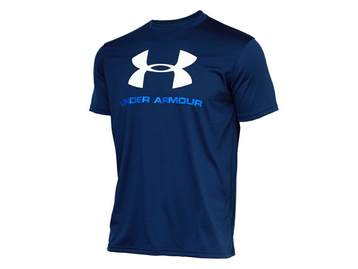 アンダーアーマー：【メンズ】テック ビッグロゴ ショートスリーブ【UNDER ARMOUR スポーツ トレーニング 半袖 Tシャツ】 父の日