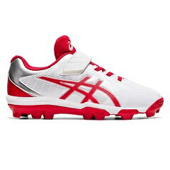 アシックス　asics　スターシャイン S 2 (WHT/RED)　野球　ジュニアスパイク　1124A008-101