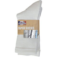 ミツハシオリジナル ペーパーソックス(ミドル) MH0014-WHT