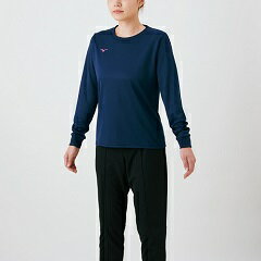 ミズノ MIZUNO ナビドライ 長袖Tシャツ バレーボール レディースウェア 32MA1395-14 ミズノ MIZUNO ナビドライ 長袖Tシャツ バレーボール レディースウェア 32MA1395-14