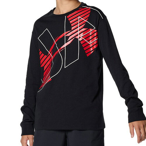 アンダーアーマー UA スーパービッグロゴ ロングスリーブTシャツ(ジュニア)長袖 1381168-001