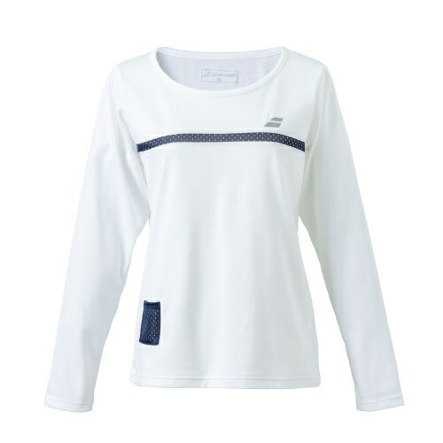 o{ Babolat PURE LONG SLEEVE SHIRT ejX fB[XEFA BWP4525-WH00