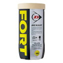 ダンロップ DUNLOP DUNLOP FORT ダンロップ フォート 1缶2球入 SDGS テニス 硬式ボール 公認球 DFFYL2TIN