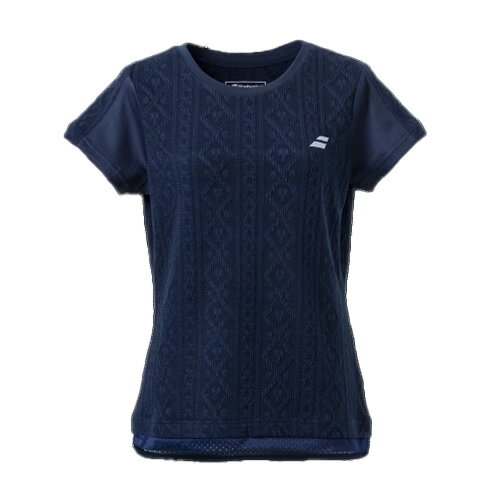 バボラ Babolat PURESHORTSLEEVESHIRT テニス レディースウェア 半袖 BWG4376-NV00