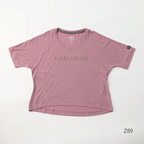 スーパーナチュラル Super Natural W LIQUID FLOW TEE フィットネス ヨガ 半袖 レディース SNW017217-Z81