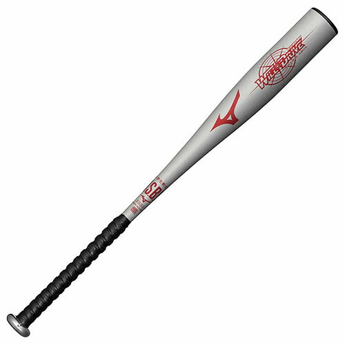 ミズノ MIZUNO 小学生軟式用ウィルドライブ レッド×ヒッティングナビ トップ(金属製／74cm／平均460g) ジュニアバット 野球 1CJMY17674-03