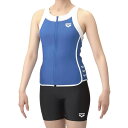 アリーナ ARENA すらっとセパ フィットネスセパレーツ 水着 差し込みパッド レディース AS5SWF48L-BLBK