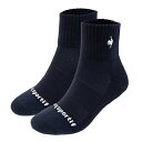 ルコック le coq sportif テニスショートソックス 靴下 ユニセックス LN5SSO10U-NVWH