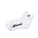 バボラ Babolat CLUB SHORT SOCKS JR 靴下 ジュニア テニス BJS4840C-WH00