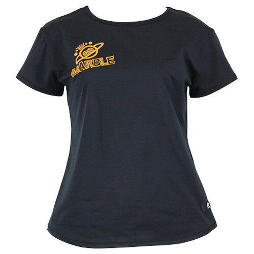 マーブル Marble ちびT Tシャツ 半袖 フィットネス ウィメンズL2502-103-BLACK