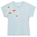 ルコック le coq sportif 接触冷感グラフィックゲームシャツ テニス 半袖 ウィメンズ LN5SHT50L-BL00