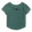 チャコット・バランス Chacott BALANCE HandsomeCotton カットアウトTシャツ 半袖 ヨガ ウィメンズ 256210-2523-51-...