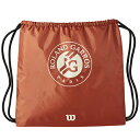 ウィルソン Wilson ROLAND GARROS 2025 CINCH BAG Cream/CLAY テニスバッグ WR804250-1001