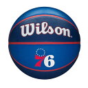 ウィルソン Wilson NBA TEAM TRIBUTE【フィラデルフィア・セブンティシクサーズ】ラバー 7号 バスケットボール WTB1300XBPHI