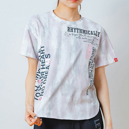ダミス DA MISS シャドープリント Tシャツ 半袖 フィットネス ウィメンズ 1534-1447-PNK