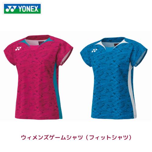 【レビュー投稿でクーポンGET】ヨネックス バドミントン ウェア YONEX WOMEN ゲームシャツ 20814 2024 春夏カタログ商品