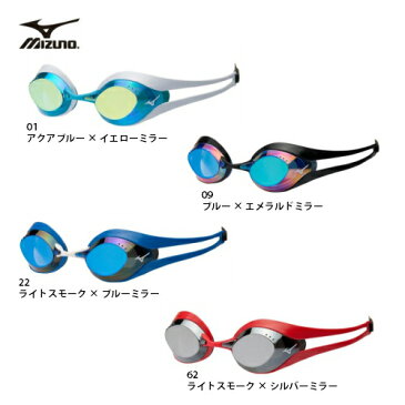 ミズノ MIZUNO GX・SONIC EYE スイミングゴーグル ノンクッションタイプ ミラー加工 くもり止め加工 ツインベルト仕様 N3JE6001 日本製