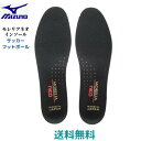 【送料無料 メール便発送】 ミズノ mizuno モレリアネオ インソール ブラック サッカー フットボール 平型 幅 4mm P1GZ2010