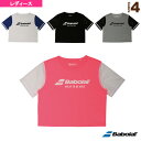 テニス・バドミントンウェア(レディース) バボラ ショート丈Tシャツ/レディース(BAB-8740W)