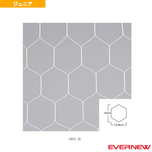 【サッカー設備・備品 エバニュー】 ジュニアサッカーゴールネット J113/亀甲タイプ/2枚1組(EKD851)