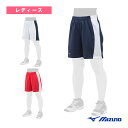 【ソフトボールウェア(レディース) ミズノ】 ユニフォームパンツ ハーフタイプ ゴムシャーリング レディース 12JD8F71