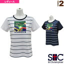 テニス・バドミントンウェア(レディース) セントクリストファー ボーダープラクティスTシャツ/レディース(STC-AHW6109)