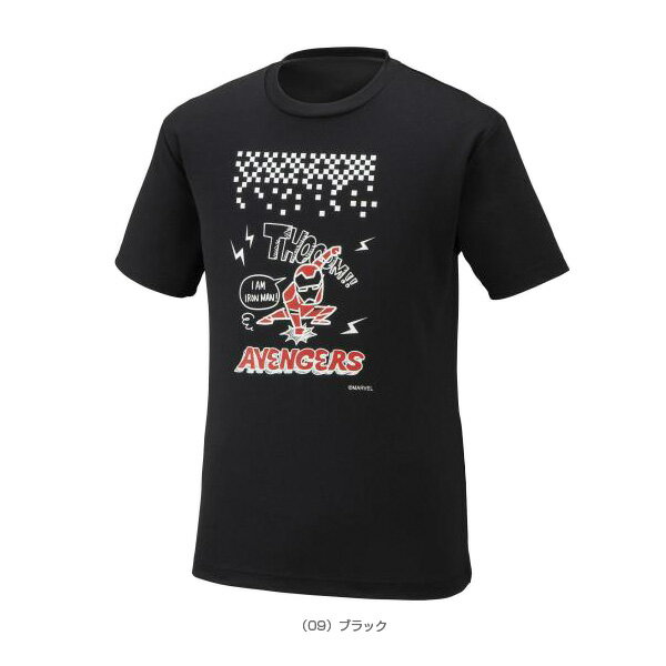 テニス・バドミントンウェア（メンズ/ユニ） ミズノ MARVEL マーベルTシャツ／Type4／アイアンマンシリーズ／ユニセックス（72JA9Z56） 3